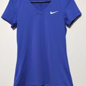 Purple nike pro tee
